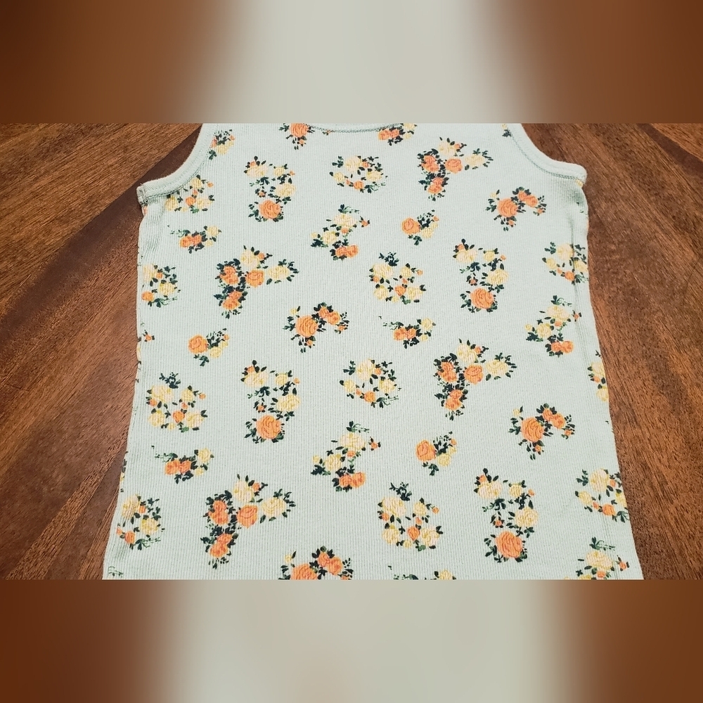 Floral and Pineapple Kids Tank Tops Cherokee And Falls Creek Size 10/12 - Picture 5 of 16
